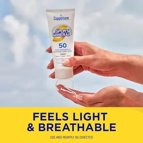 Coppertone Sport Mineral Sunscreen Lotion SPF 50, 148ml (5 Fl Oz) | High Performance Protection thumbnail 7