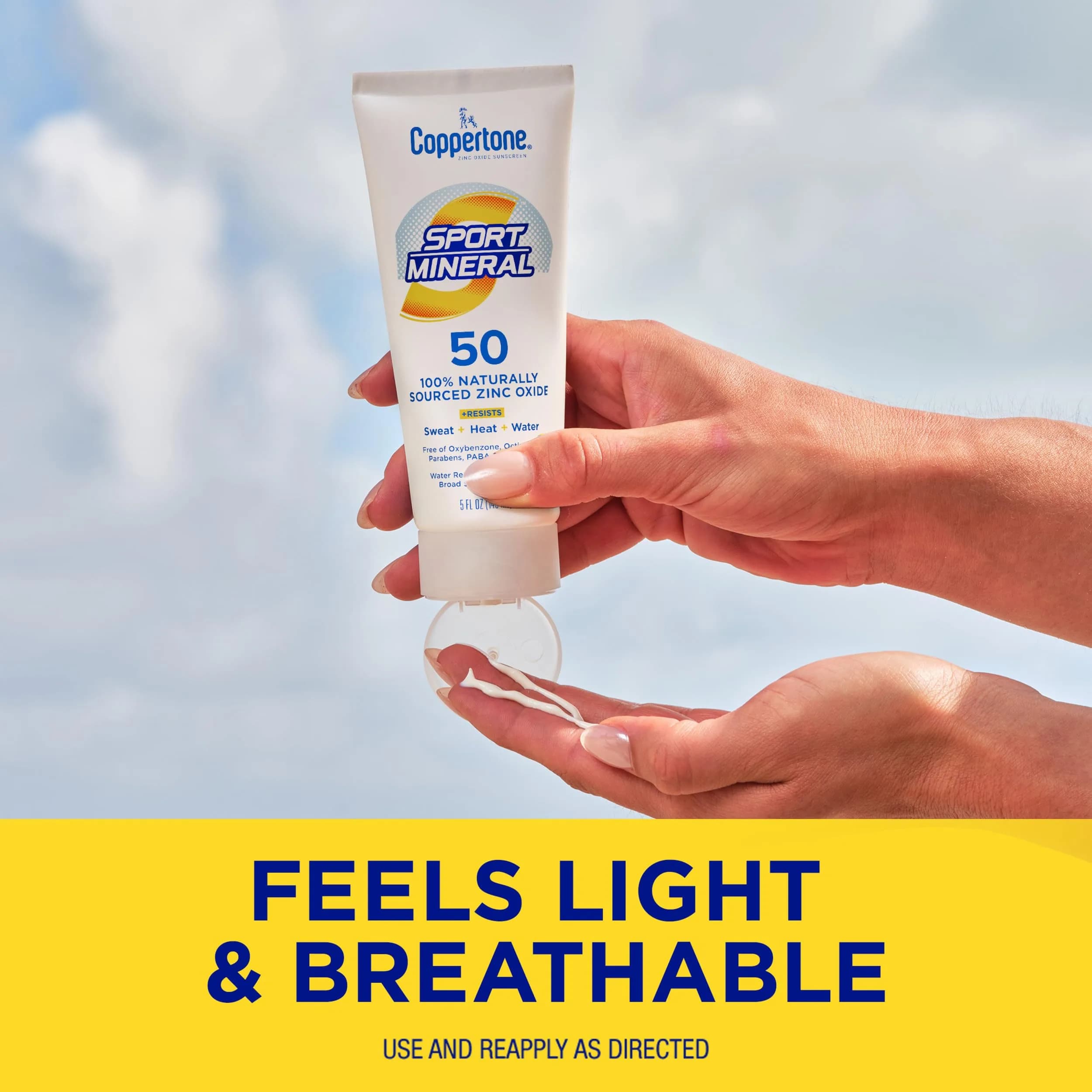 Coppertone Sport Mineral Sunscreen Lotion SPF 50, 148ml (5 Fl Oz) | High Performance Protection - view 7