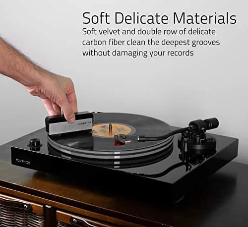 Fluance Vinyl Record Accessory Kit with Record & Stylus Anti-Static Brushes and 760g Record Weight | Complete Turntable Care thumbnail 7