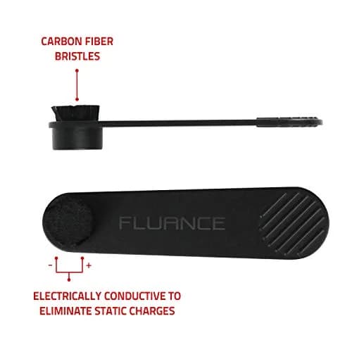 Fluance Vinyl Record Accessory Kit with Record & Stylus Anti-Static Brushes and 760g Record Weight | Complete Turntable Care thumbnail 2