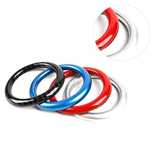 Asrnten Aluminum Ring Emblem Sticker for Porsche 911 718 Cayenne Macan Panamera, Red | Stylish Car Interior Accessory thumbnail 5