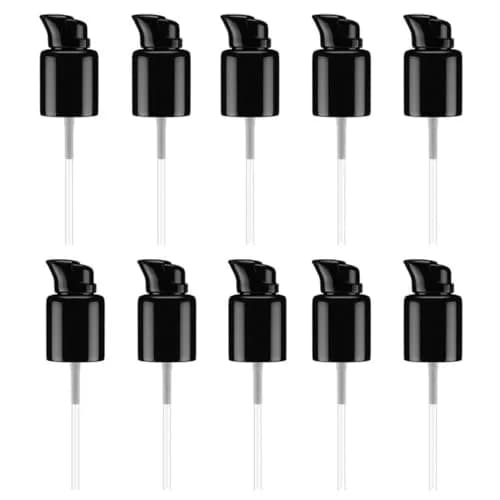 XUMIN Black Plastic Replacement Pump Top Head with Rotate Lock for 20mm PET Bottles (10-Pack) thumbnail 1
