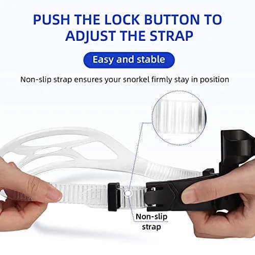 Seago Dry Top Swim Snorkel for Lap Swimming - Blue | 0.28 kg (0.62 lb) thumbnail 4