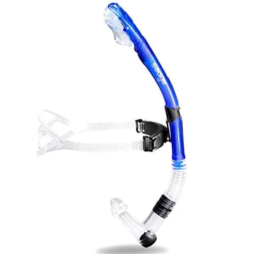 Seago Dry Top Swim Snorkel for Lap Swimming - Blue | 0.28 kg (0.62 lb) thumbnail 1