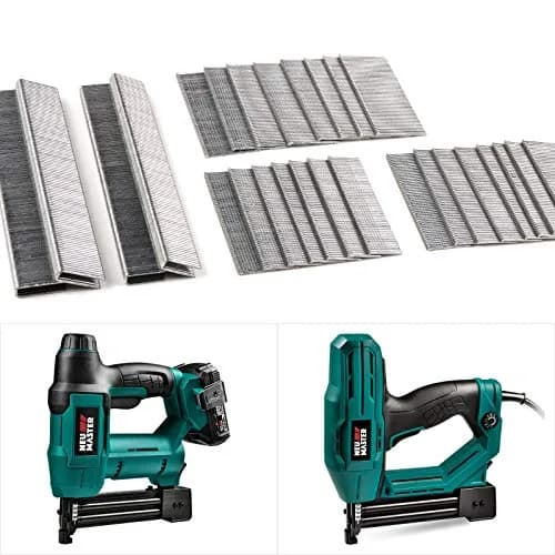 NEU MASTER Heavy Duty 1/4" Narrow Crown Staples and 18GA Brad Nails Combo Kit | 1600-Count thumbnail 1