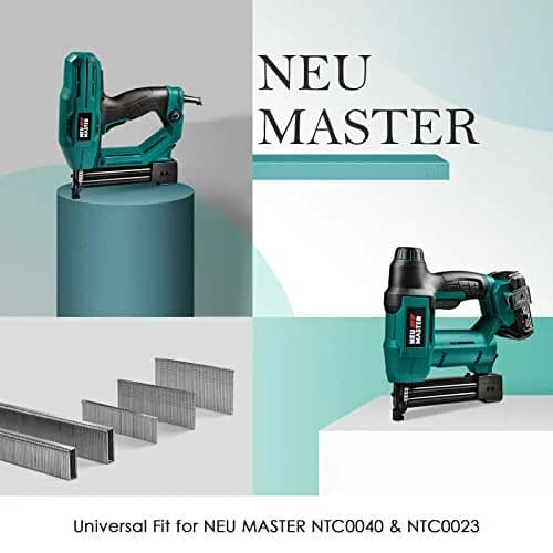 NEU MASTER Heavy Duty 1/4" Narrow Crown Staples and 18GA Brad Nails Combo Kit | 1600-Count thumbnail 2