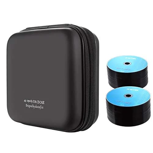 alavisxf xx CD Case, 48 Capacity Protective Zipper Disc Wallet for Car | Compact, Durable & Portable thumbnail 4