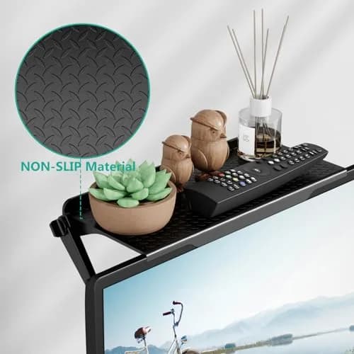 WALI Universal Soundbar Mount, 2 Pack TV Top Shelf 30cm (12 inch) | No Drilling, Holds Up to 6kg thumbnail 6