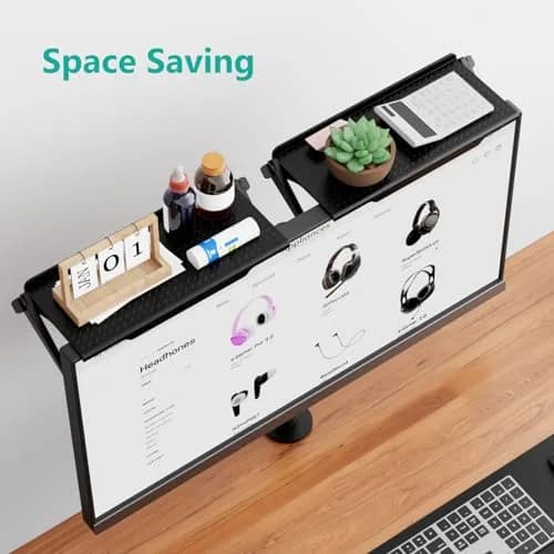 WALI Universal Soundbar Mount, 2 Pack TV Top Shelf 30cm (12 inch) | No Drilling, Holds Up to 6kg thumbnail 2