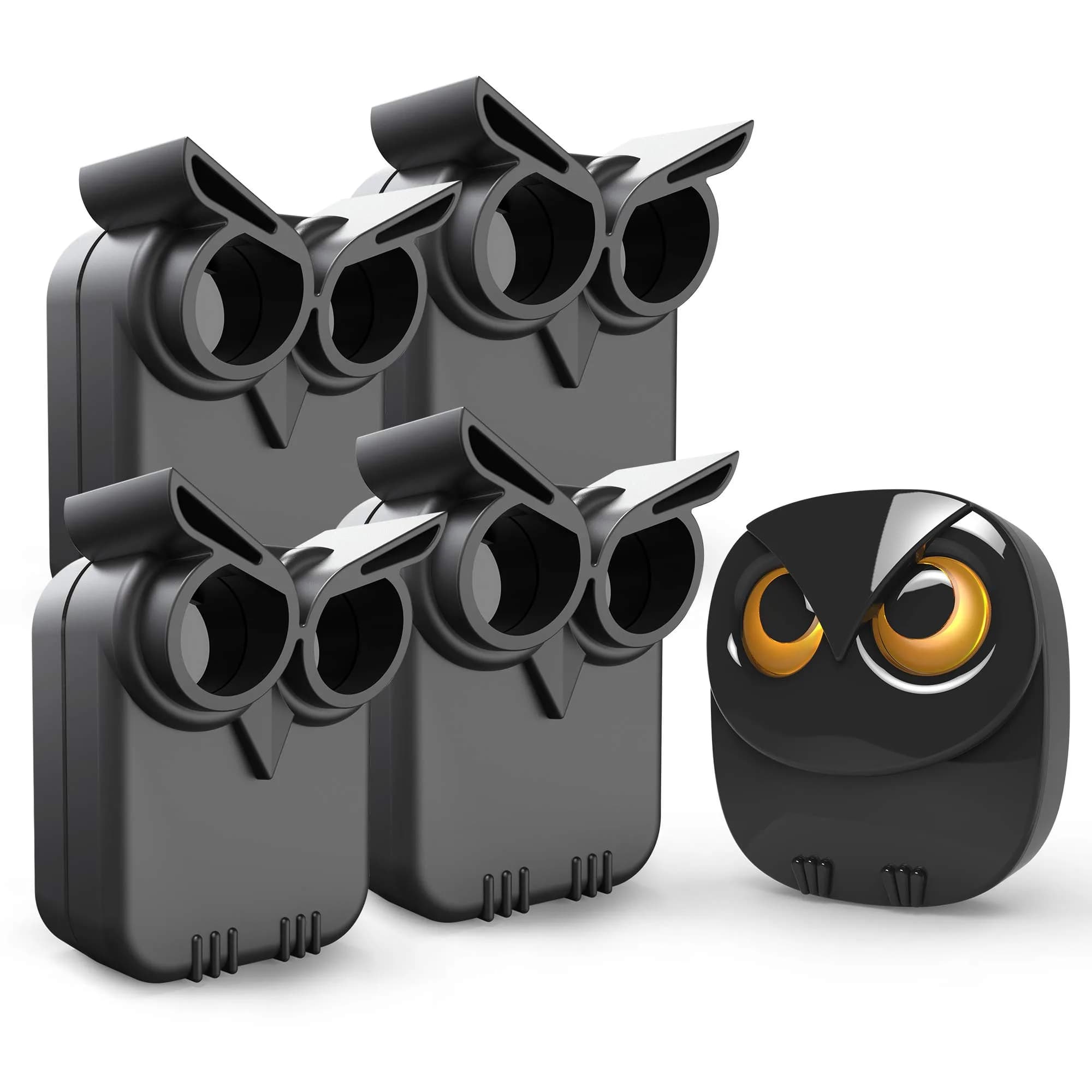 HTZSAFE Long Range Driveway Alarm System with 1 Receiver & 4 Motion Sensors | 1/2 Mile Wireless Transmission — 1 Receiver + 4 Sensors