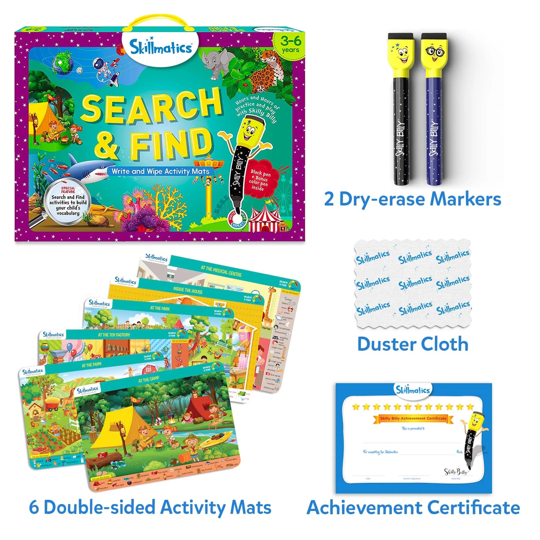 Skillmatics Search and Find PAW Patrol Educational Game for Preschoolers | Reusable Learning Activity - view 2