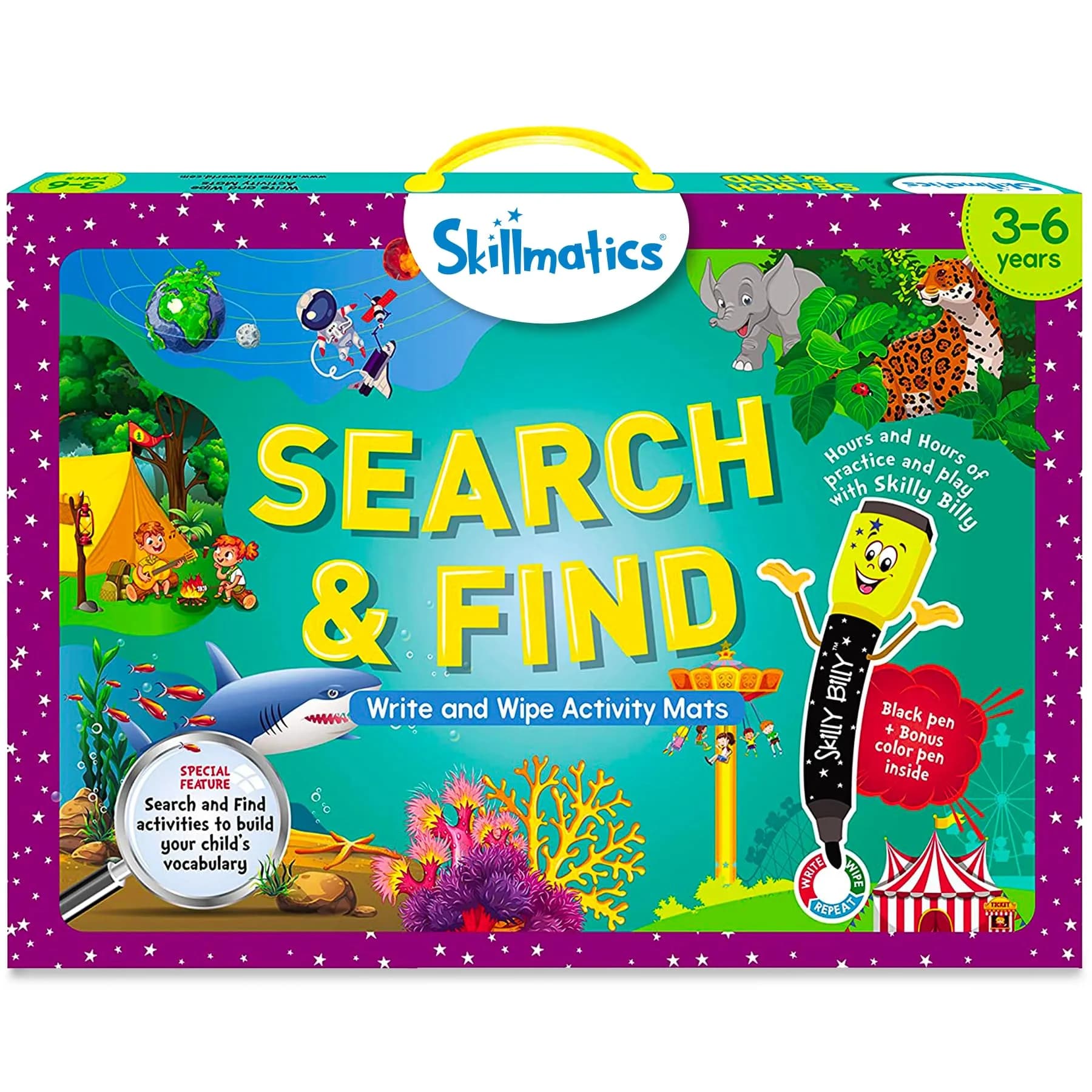 Skillmatics I Can Write Unicorn Edition Learning Activity for Preschoolers | 6 Activity Mats — 5. Search & Find
