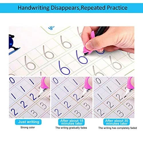 YOUFU Disappearing Ink Pens for Kids | Auto Fade & Water Erasable, 10 Refills, Safe Plastic, Blue Ink, Classic Design thumbnail 4