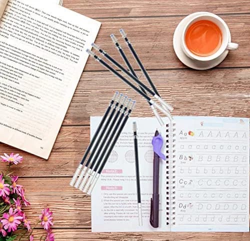 YOUFU Disappearing Ink Pens for Kids | Auto Fade & Water Erasable, 10 Refills, Safe Plastic, Blue Ink, Classic Design thumbnail 5