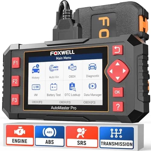 FOXWELL NT604 Elite OBD2 Scanner ABS SRS Transmission | Reads Codes for Engine, Airbag, Transmission, ABS Systems thumbnail 1