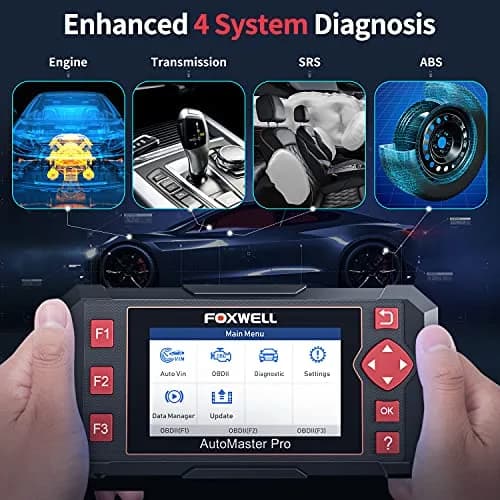 FOXWELL NT604 Elite OBD2 Scanner ABS SRS Transmission | Reads Codes for Engine, Airbag, Transmission, ABS Systems thumbnail 3