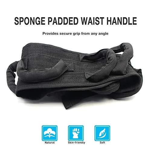 BRMDT Gait Belt with 7 Padded Handles & 5.4" Wide Nylon Webbing, Adjustable 31.5-54in (250lbs Capacity) | Medical Patient Mobility Aid thumbnail 4