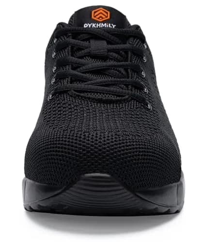 DYKHMILY Steel Toe Work Shoes for Men & Women | 0.8 kg (1.76 lb) | Black thumbnail 7