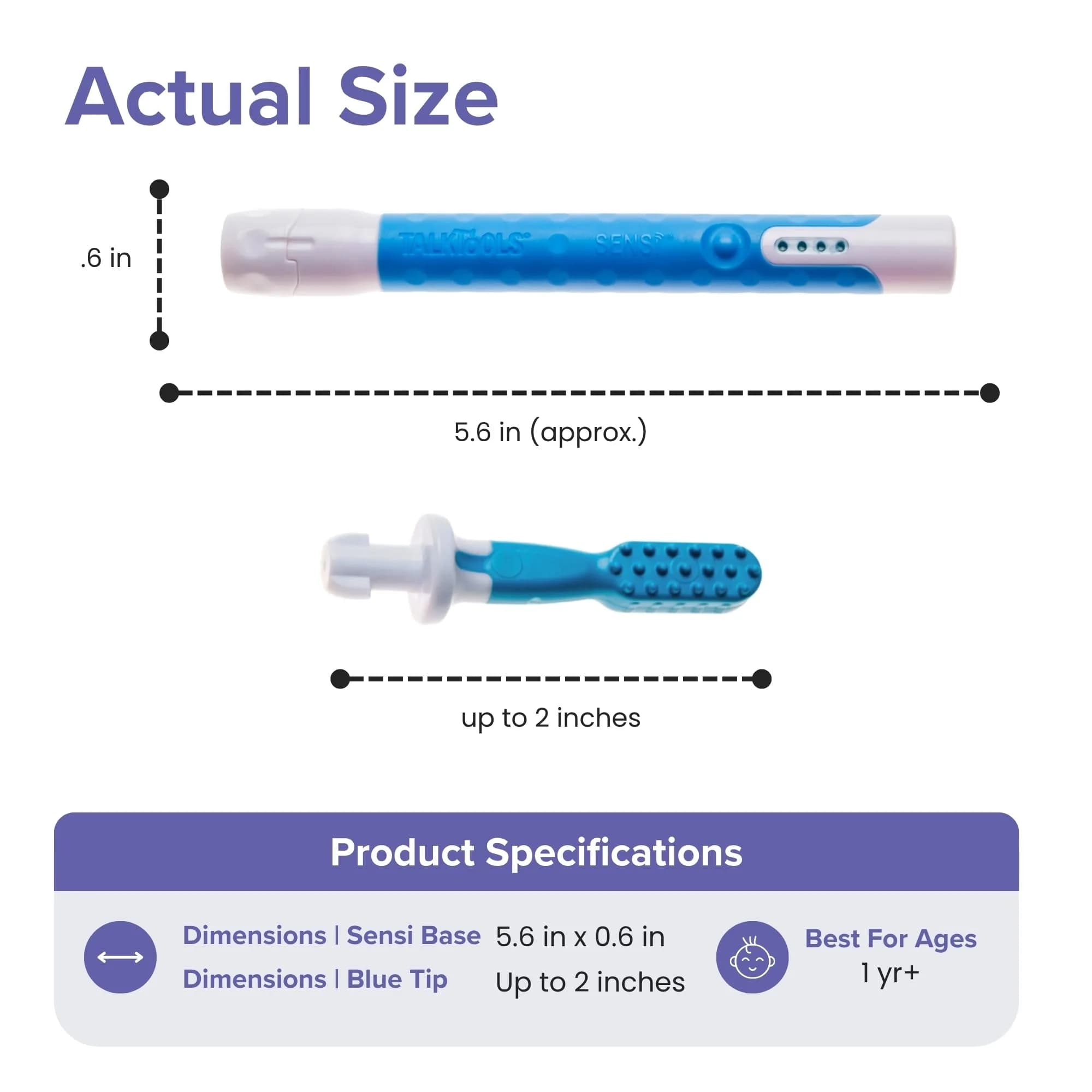 TalkTools Sensi Sensory Therapy Tool Ocean Blue | Speech & Feeding Aid for Autism, ADHD - view 4
