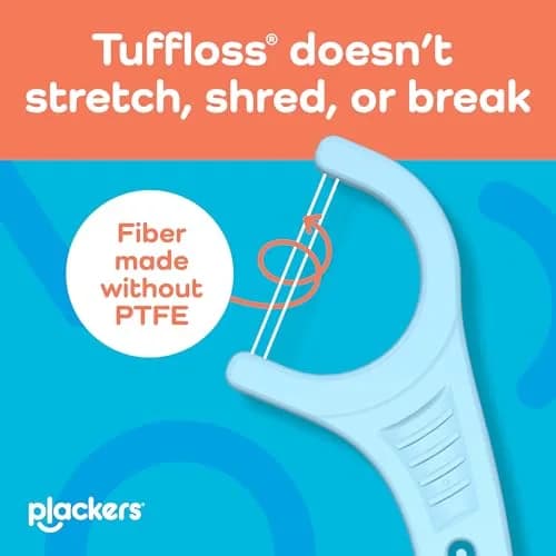 Plackers Twin Line Floss Picks, Intense Mint, 300 Count | Double Floss Surface, PTFE-Free, FlipPick & QuickFix Grip for Fresh Breath thumbnail 6