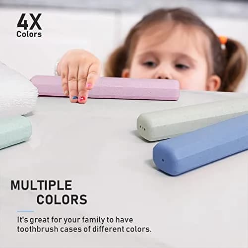 Mulbozy 4 Packs Portable Travel Toothbrush Case | Breathable Plastic Holder for Home, Travel, Camping, School thumbnail 4