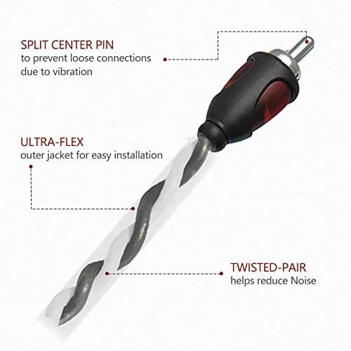 ROCKRIX 1 Female to 2 Male RCA Audio Y Adapter Splitter Cable 0.3m (1ft) | Noise Rejection for Clearer Sound thumbnail 4