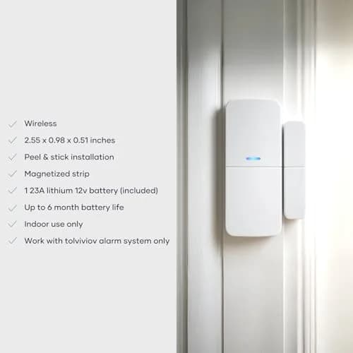 tolviviov Wireless Entry Sensor Pack of 1 | Compatible with tolviviov Home Security System thumbnail 2