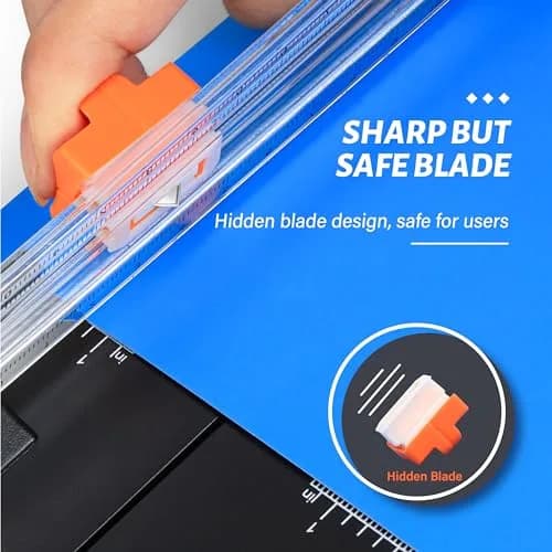 Evteck A4 Paper Cutter Slider Trimmer 36 cm (14.17 Inch) | Professional School Paper Cutter with Security Blade thumbnail 3