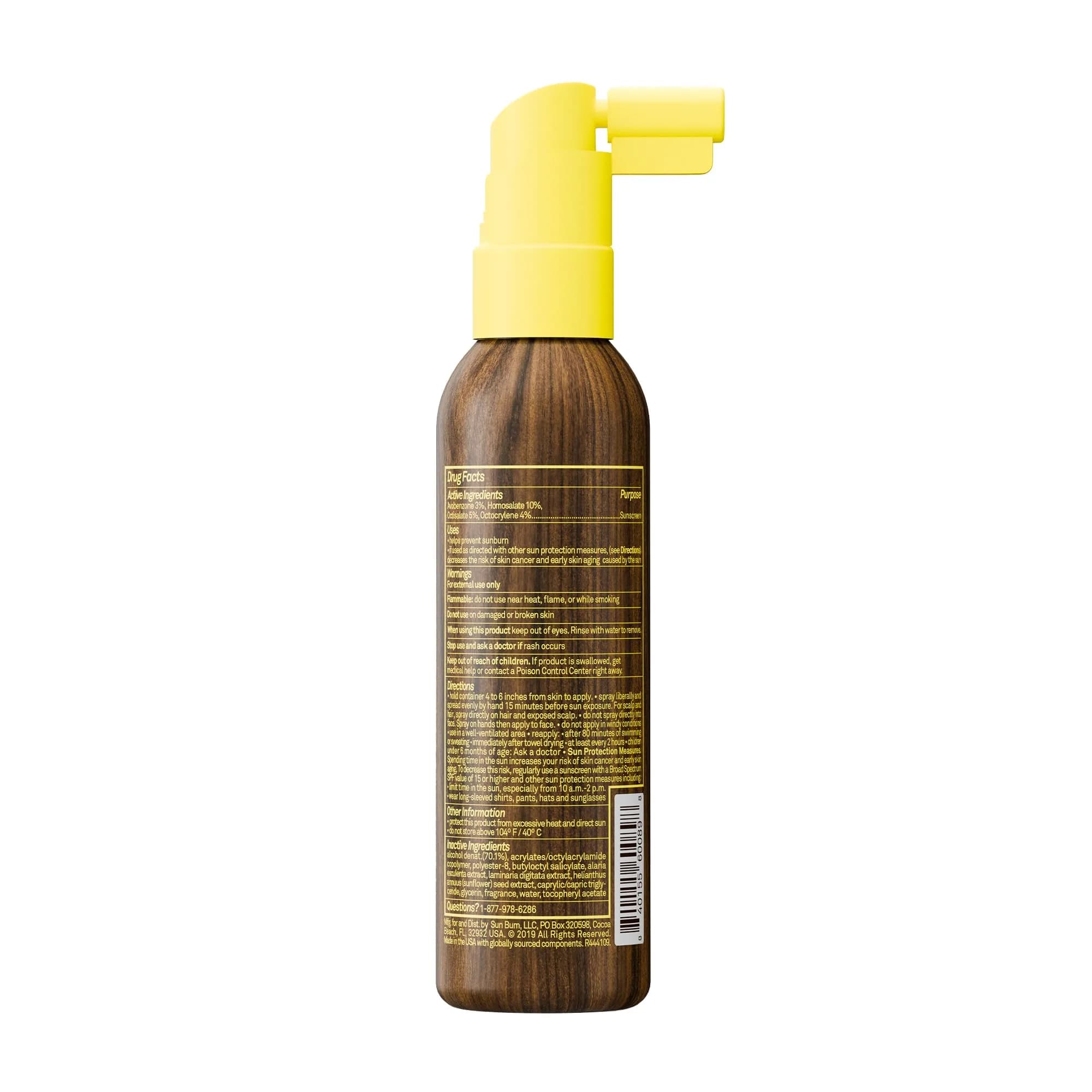Sun Bum Original SPF 30 Scalp & Hair Mist 59 ml (2 oz) | Hawaii Compliant Sunscreen for Hair, Protects Scalp - view 5