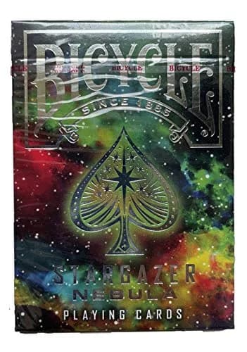 Bicycle Stargazer Nebula Playing Cards Black | Poker Size Deck with Air Cushion Finish & Foil Tuck Box thumbnail 2