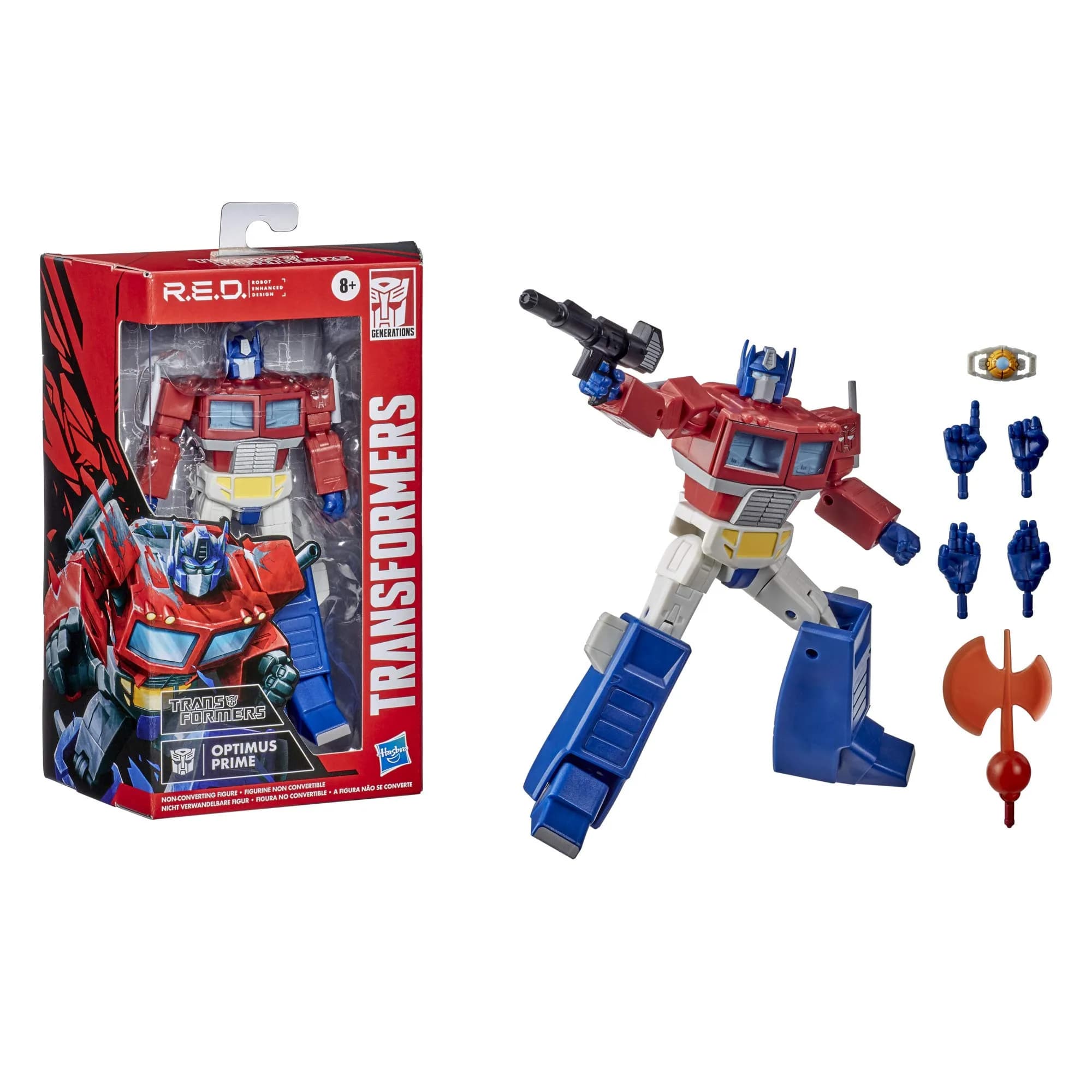 Transformers G1 Optimus Prime Non-Converting Robot Enhanced Design Figure 15.24 cm (6 inches) | Screen-Accurate Collector's Item — Red