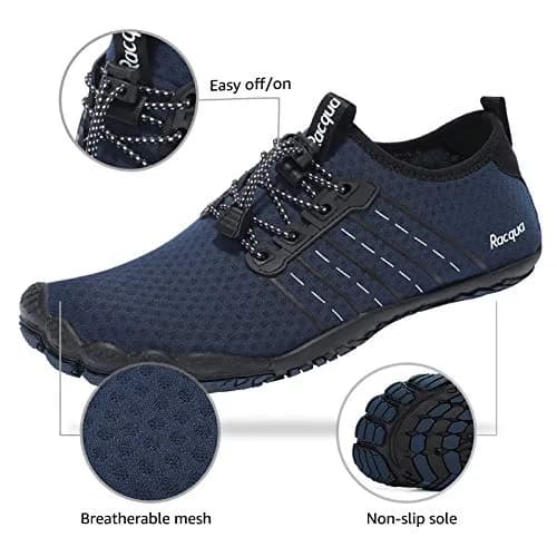 Racqua Water Shoes 10 W/9 M | Quick Dry Barefoot Aqua Sport Shoes for Men Women thumbnail 3