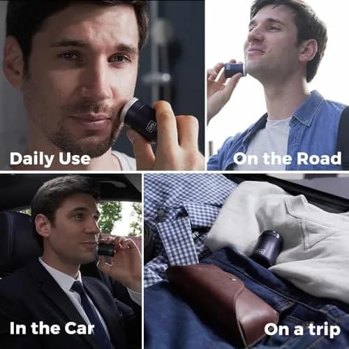 MicroNovelty EVO Shaver Pocket-Size Electric Razor 70g (2.47 oz) | Ultra-Compact Travel Shaver for Men thumbnail 6