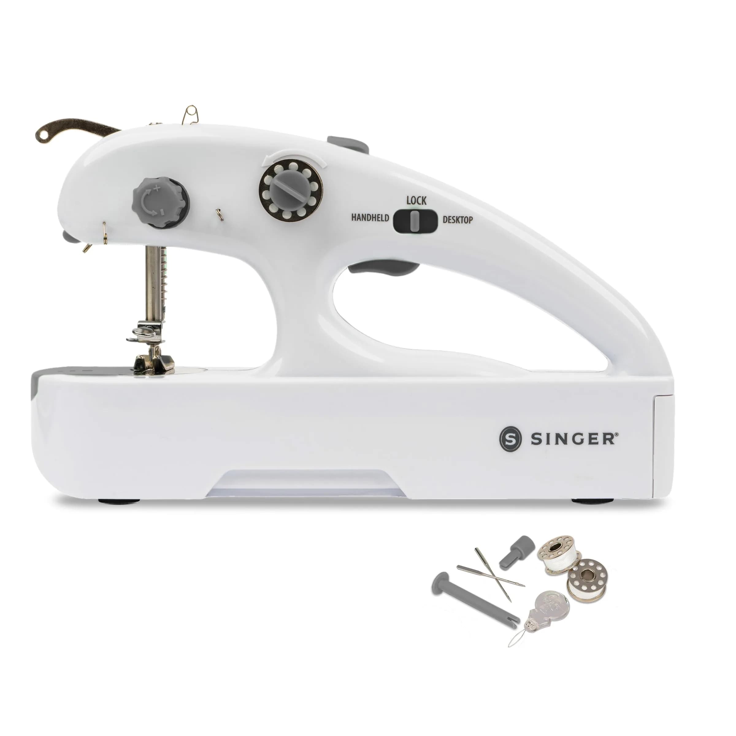 SINGER Stitch Quick+ Portable Cordless Mending Machine Bundle | Two-Thread Stitching, 39-Piece Accessory Kit — Two Thread Stitch Quick +