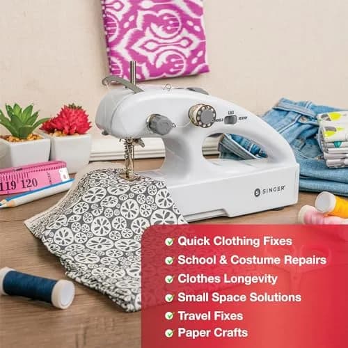SINGER Stitch Quick+ Portable Cordless Mending Machine Bundle | Two-Thread Stitching, 39-Piece Accessory Kit thumbnail 3