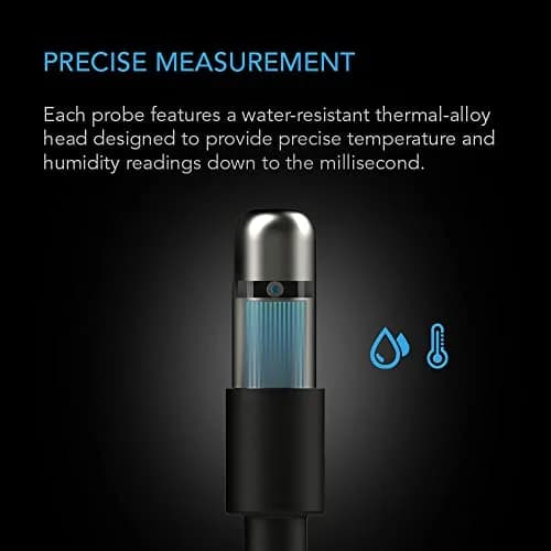 AC Infinity Controller Sensor Probe Stainless Steel 1" Climate Detector | Precise Temp & Humidity Readings thumbnail 2