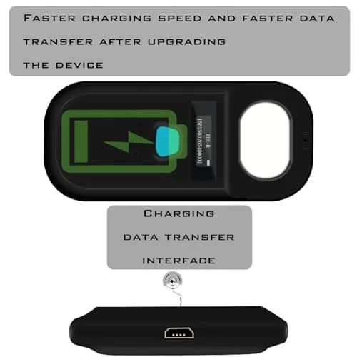 Smoostart Pet Microchip Scanner Black | ISO11784/ISO11785/FDX-B/ID64/EMID Reader with Data Storage & OLED Display thumbnail 6