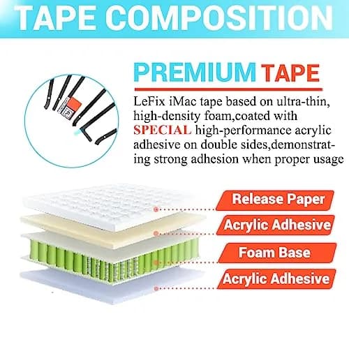 LeFix Replacement Very High Bond(VHB) Display Adhesive Tape Kit+Opening Cut Wheel Tool Kit for iMac (Retina 5K, 27-inch, 2017) | iMac (Retina 5K, 27-inch, 2019) thumbnail 2