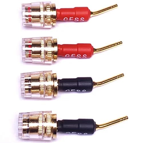 CNCESS Pin Banana Plug to 4mm Female Banana Jack (Screw-Type to 4mm) | Secure Speaker Wire Connection thumbnail 2