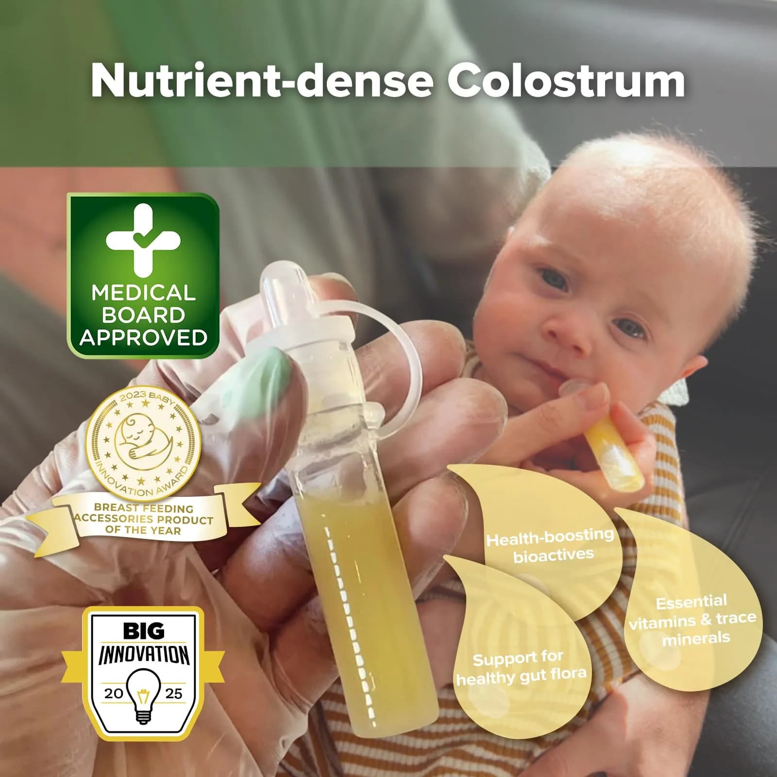 haakaa Colostrum Collector Kit for Newborns, 4ml (0.1 Fl Oz) - 12 Count - view 2