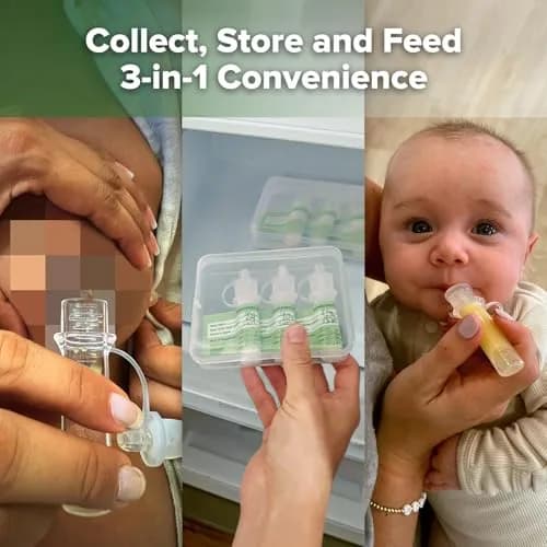 haakaa Colostrum Collector Kit for Newborns, 4ml (0.1 Fl Oz) - 12 Count thumbnail 3