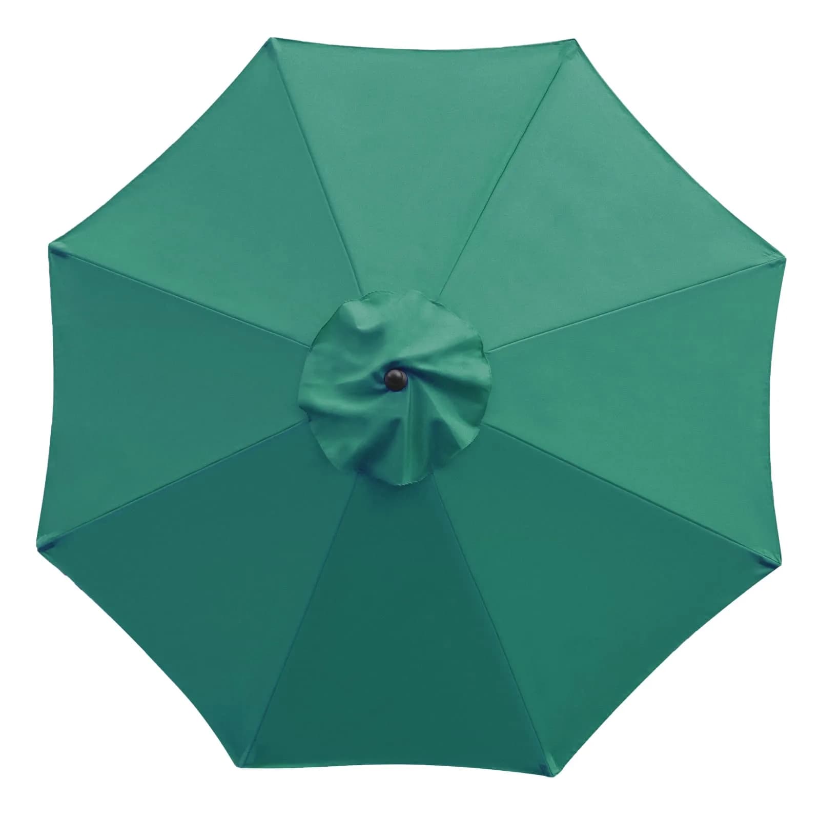 Sunnyglade 9ft Patio Umbrella Replacement Canopy for 8 Ribs Dark Green | Universal Wind Vent & Sun-Protective Polyester