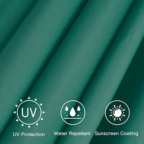 Sunnyglade 9ft Patio Umbrella Replacement Canopy for 8 Ribs Dark Green | Universal Wind Vent & Sun-Protective Polyester thumbnail 2
