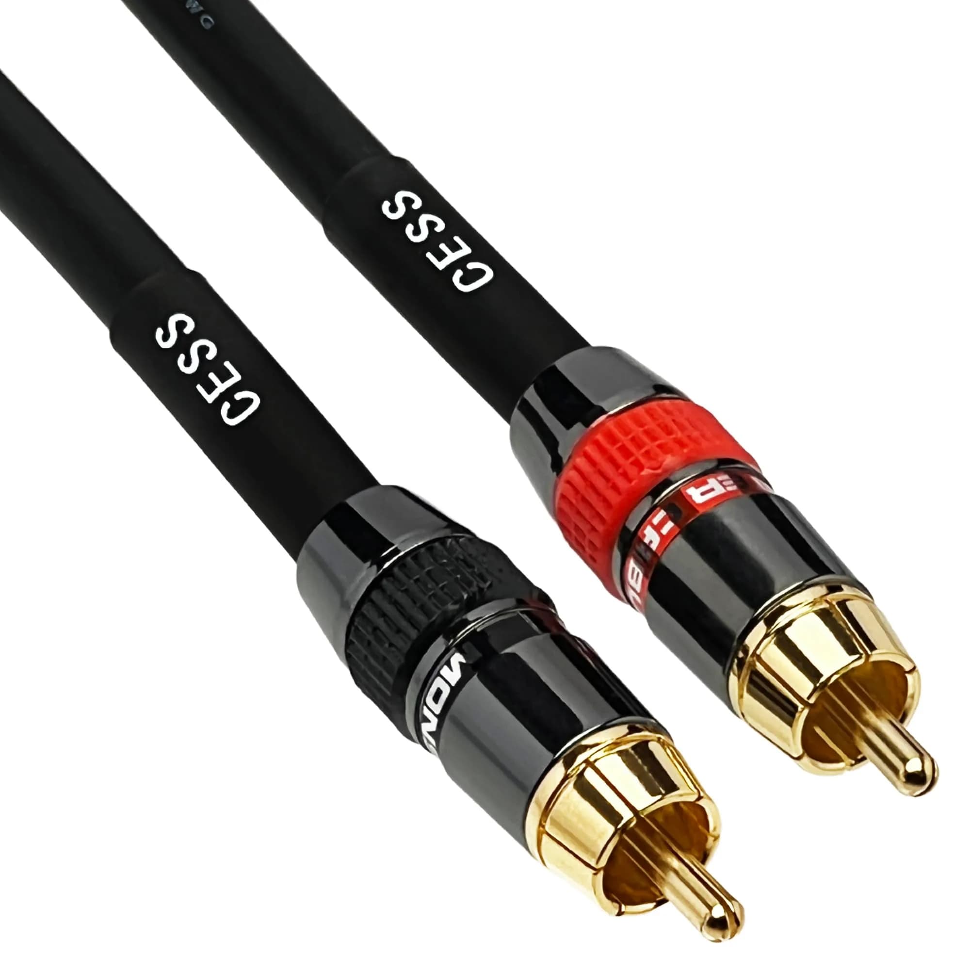 CNCESS Low Noise 12 Gauge Premium RCA Audio Cable 0.3m (1 Foot) | Shielded for EMI/RFI Protection - view 5