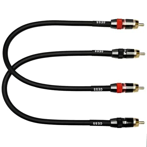 CNCESS Low Noise 12 Gauge Premium RCA Audio Cable 0.3m (1 Foot) | Shielded for EMI/RFI Protection thumbnail 8