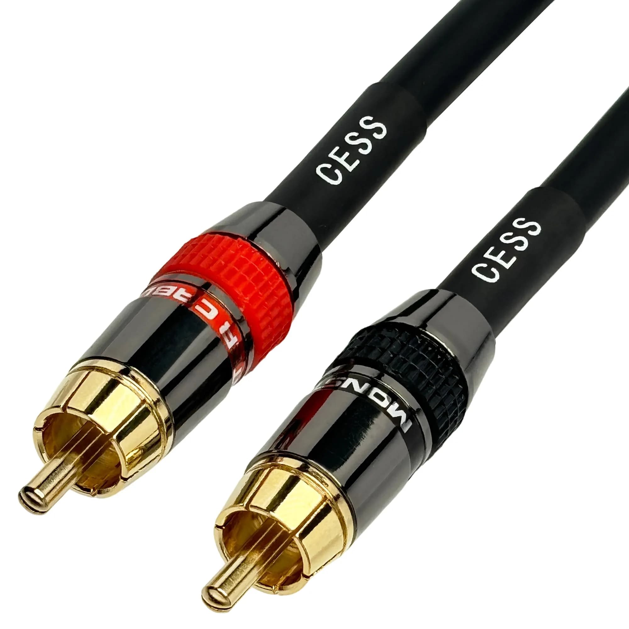 CNCESS Low Noise 12 Gauge Premium RCA Audio Cable 0.3m (1 Foot) | Shielded for EMI/RFI Protection - view 3