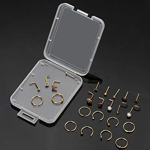 ONESING Nose Piercing Jewelry Set 40 pcs 20G | Hypoallergenic Surgical Steel for Men Women thumbnail 7