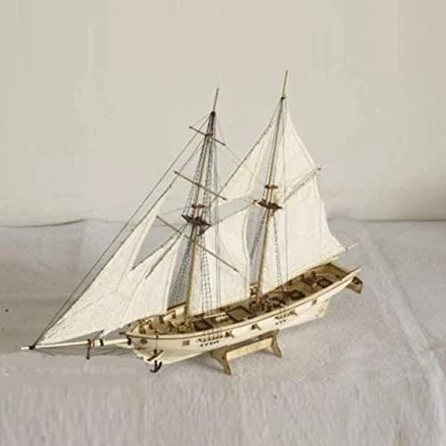 HAPYLY Scale DIY Hobby Wooden Ship Model Kit 1/100 | Self-Assembled Watercraft Craft thumbnail 1