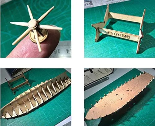 HAPYLY Scale DIY Hobby Wooden Ship Model Kit 1/100 | Self-Assembled Watercraft Craft thumbnail 4