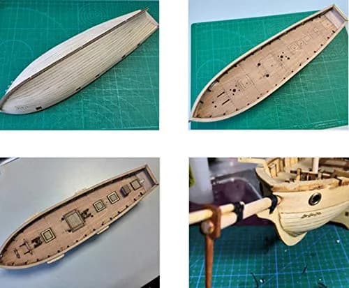 HAPYLY Scale DIY Hobby Wooden Ship Model Kit 1/100 | Self-Assembled Watercraft Craft thumbnail 5